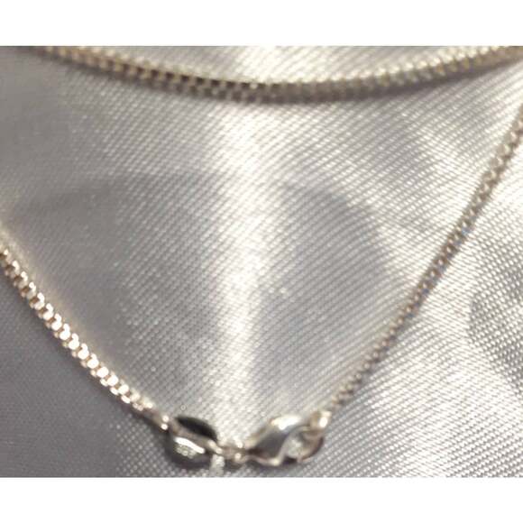 Sterling Silver 925 Plated 26 Inch Box Chain Necklace New 1/16th" Wide Lobster - Picture 4 of 4